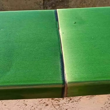 carreaux terre cuite émaillés verts