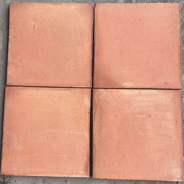 Carreaux terre cuite rouges lisses