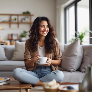 Bright living room with modern inventory