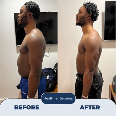 Executive client, Tom, after 12-week metabolic health transformation