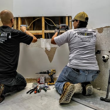 Bathroom remodel electrical – lighting and outlets