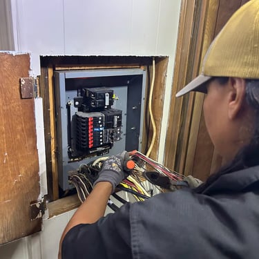 Electrical panel replacement – code compliant work