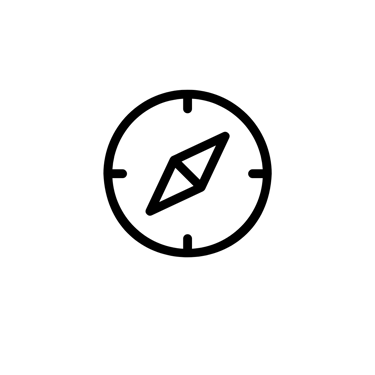 Compass icon.