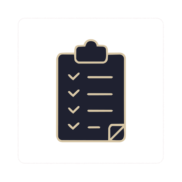 Waterfront buyer checklist icon.