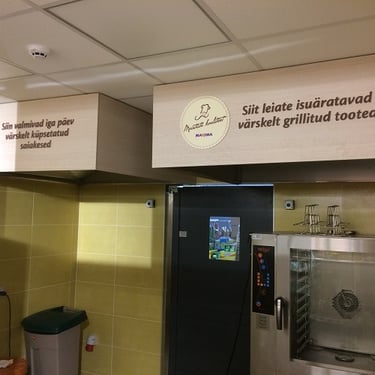 Indoor advertising manufacturing