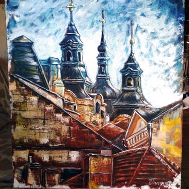 "Old Europe. Tallinn" Canvas, oil, 16" x 20" (40 x 50 cm) 350$