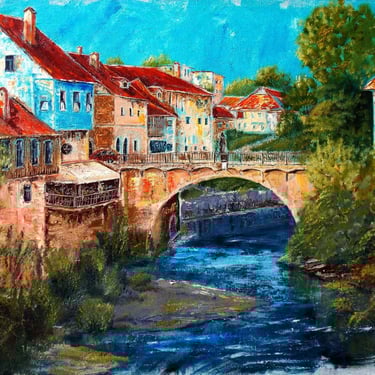 "Old Europe. Slovenia" Canvas, oil, 20" x 28" (50 x 70 cm) 480$
