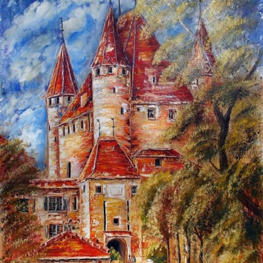 "Old Europe. Switzerland" Canvas, oil, 20" x 28" (50 x 70 cm) 480$