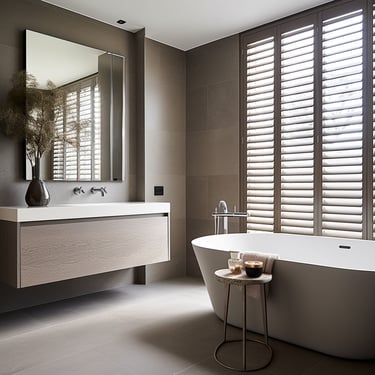 Bathroom Vinyl Shutter Installation Teddington