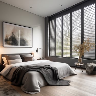 Bedroom Wooden Shutter Installation Kingston