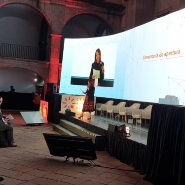 renta de pantalla led y traducción simultanea