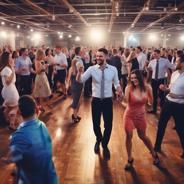 a group of people sitting around a table with drinks