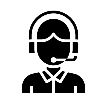 Icon of a call centre worker