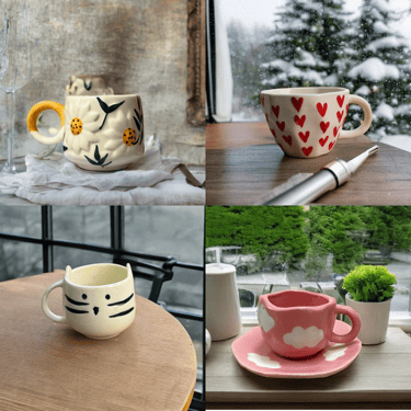 Ceramic cups