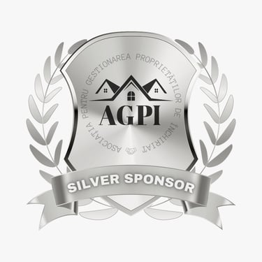 a silver plated badge with a silver ribbon around it