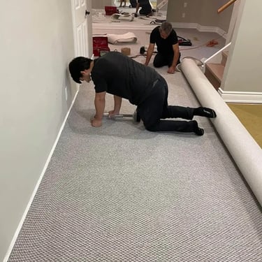Step-by-step carpet installation process by Master Carpet in London Ontario