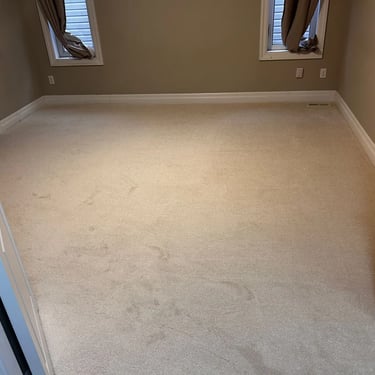 bedroom featuring beige low-pile plush carpet installed in Southcrest, London. Soft and affordable wall-to-wall carpeting.