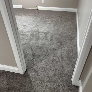 Melford low-pile carpet installed in a basement – soft, durable carpet flooring ideal for cozy London homes.