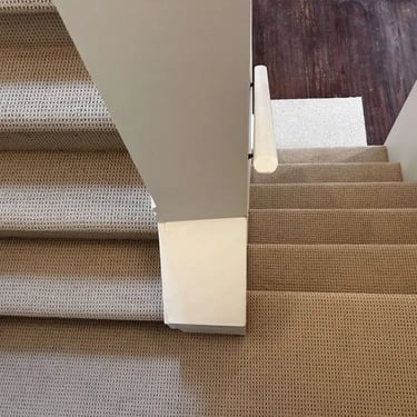 Naples Berber carpet installed on a staircase in Oakridge, London – durable and textured finish ideal for high-traffic stairs