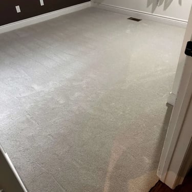 Thick plush carpet installed in a London bedroom – soft, high-pile texture offering warmth and comfort underfoot.