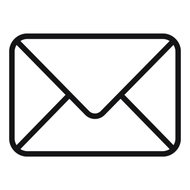 a black and white envelope with a black envelope