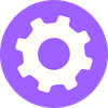 Simple setup icon for business phone settings