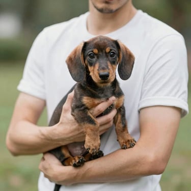 woman wearing black crew-neck shirt