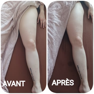 avant/après massage renata franca grenoble