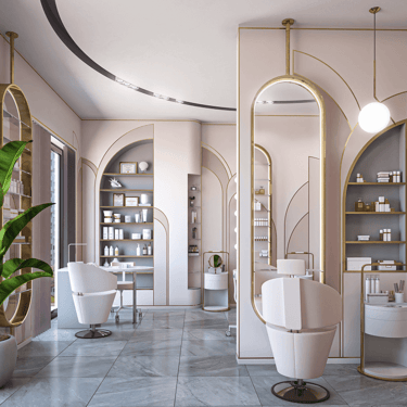 salon spa layout