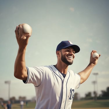 A coach demonstrating pitching techniques to a group of eager young athletes.