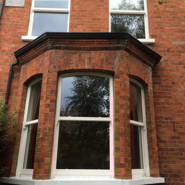 Three bay fronted sash windows in Belfast