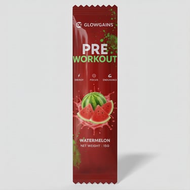 glowgains preworkout sachet watermelon