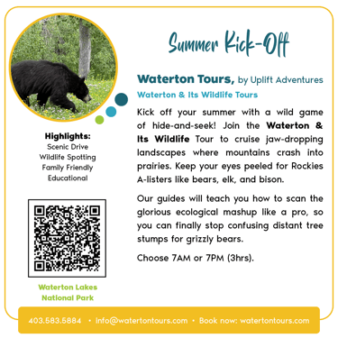 Waterton & Its Wildlife Tours