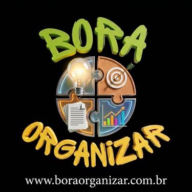 imagem publicitária do blog bora organizar.