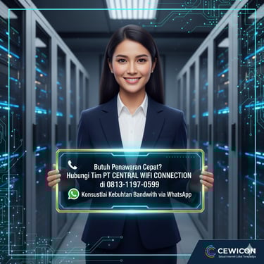 Butuh Penawaran Cepat Hubungi Tim PT CENTRAL WIFI CONNECTION di 0813-1197-0599