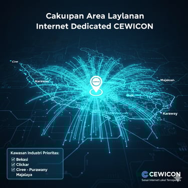 Cakupan Area Layanan Internet Dedicated CEWICON