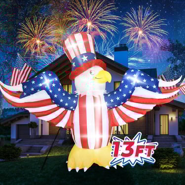 13 foot inflatable patriotic eagle