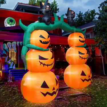 inflatable pumpkin arch