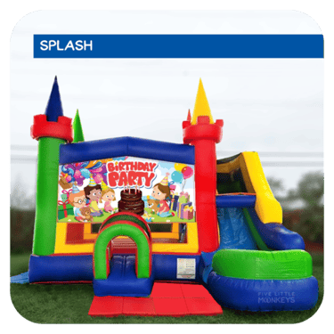 Inflatable slide for birthday parties