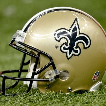 New Orleans Saints football helmet