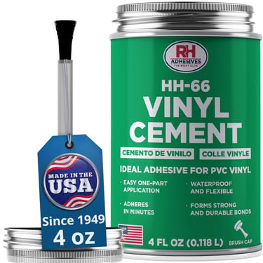 HH-66 Vinyl Cement 4 oz - Vinyl Adhesive, Cement Glue, Industrial Contact Cement for PVC & Vinyl Rep