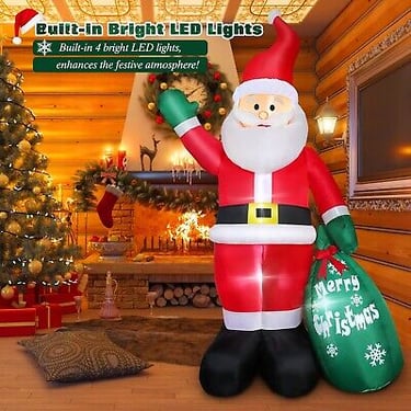 inflatable indoor Santa