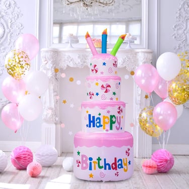 inflatable birthday cake