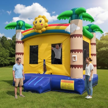 Inflatable Commercial Grade Bounce House: 13FT(L) Large Bouncy Castle for Adults and Teenagers - 750