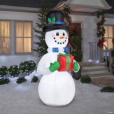 inflatable snowman