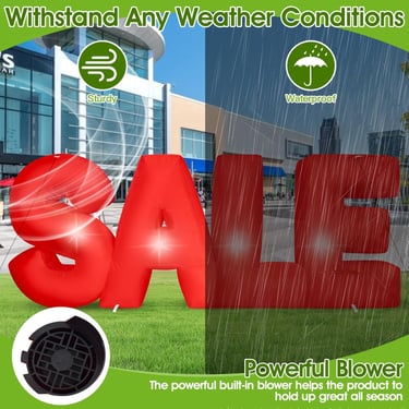 inflatable sale sign