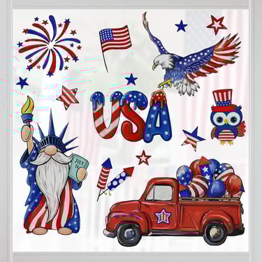 Various bestselling patriotic clings