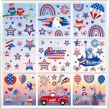 patriotic window cling