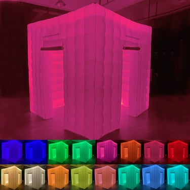 pink inflatable photo booth
