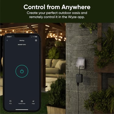 outdoor rated smart plug android compatible